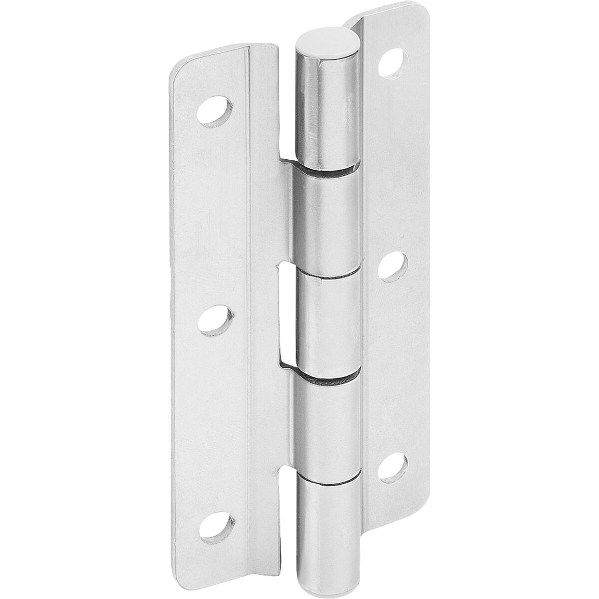 Cerniere in acciaio inox con frizione preimpostata, forma B (K1518)