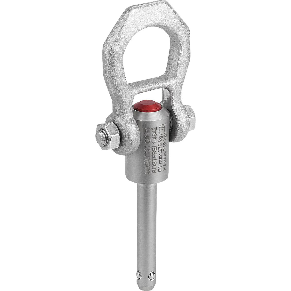 Anello di sollevamento autobloccante, acciaio inox (K1919)