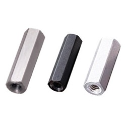 Barre esagonali / alluminio / nichelato / filettatura interna ambo i lati / ASL-KE ASL-320E