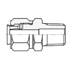 Raccordo in acciaio inox per tubo in plastica, connettore maschio EPCT EPCT6X4-R4SS