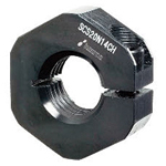 Anelli di bloccaggio / esagonali / acciaio inox, acciaio / scanalati / filettatura interna / SCS-N-CH
