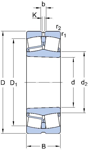 Cuscinetti orientabili a rulli SKF per macchine a vibrazione con foro conico, di tipo aperto