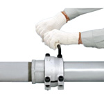 Raccordo per tubi in acciaio doppio uso (per montaggio e come tubo dritto)