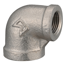Raccordo a gomito con diametro differente in acciaio inox - Filettato PRL(2)-40A