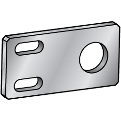 Piastre di montaggio a barra piatta/Staffe/Dimensione B configurabile