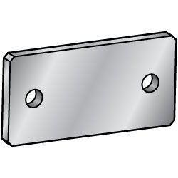 Piastre di montaggio a barra piatta/Staffe/Simmetria centrale