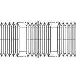 Soffietti rotondi per unità carrello singole (con piastra intermedia) – serie YM