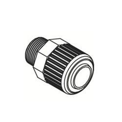 Fluoropolymer Bore Through Connector LQHB Inch Size
