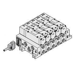 Elettrovalvole a 5 vie / VQ5000, blocco valvole, kit F (kit connettore D-sub)