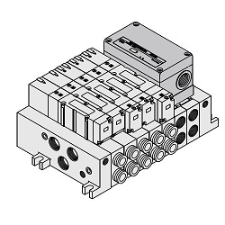 Elettrovalvole a 5 vie / VQ4000, kit S (kit di trasmissione seriale), EX123/124