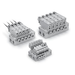 Elettrovalvole a 3 vie / montaggio su base, manifold serie VQZ100/200/300 VV3QZ25-04C4C-Q
