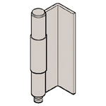 L-sagoma cerniera incassata acciaio inox, B-1524