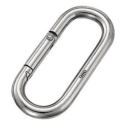 Moschettone a vite "Petite Carabiner" (Acciaio inox)