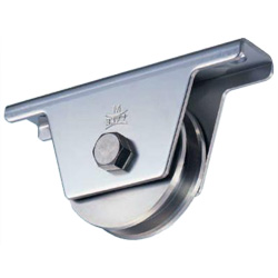 Rotella per porta per impieghi pesanti tipo VH doppio uso in acciaio inox