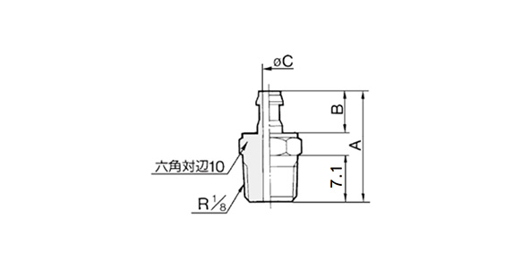 Barb Fitting For Nylon Tubes / Soft Tubes M-01A□-4, -6: related images