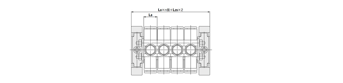 Brackets on both sides 