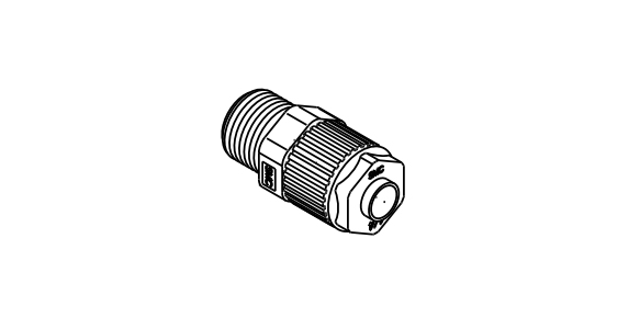 Male Connector Outline Drawing 