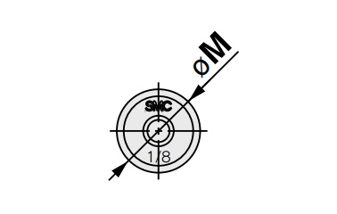 Male Connector dimensional drawing for size 1 