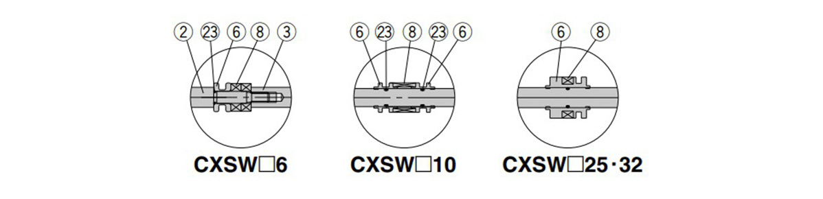 Piston structural drawing