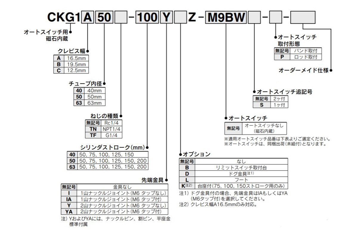 Esempio di codice articolo interruttore automatico standard