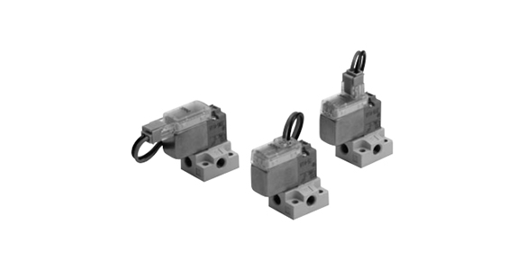 3-Port Solenoid Valve, Direct Operated, Rubber Seal, V100 Series external appearance