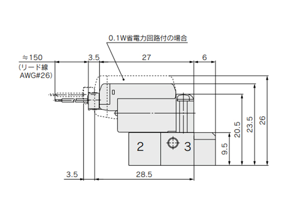 S070B-□□C-M3 Plug Lead Type drawing