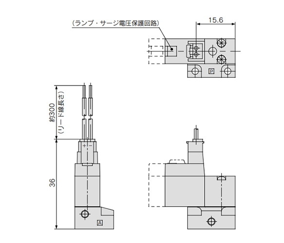 L plug connector (L): SY1(1, 2)4-□L□□-M3 dimensional drawings