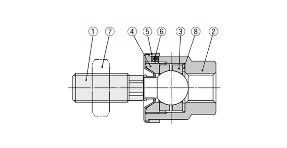 JC Series Floating Joint Diagram