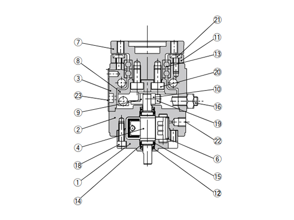 Rotary table internal structure drawing 2