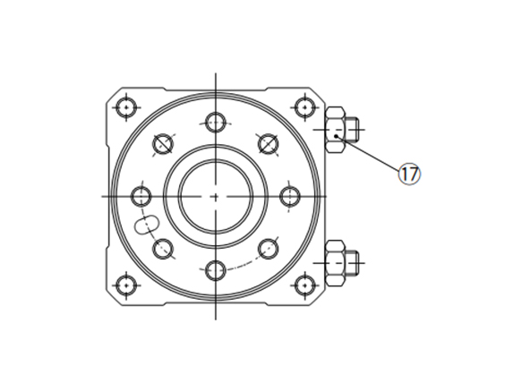 MSUA Series Rotary Table internal structure drawing