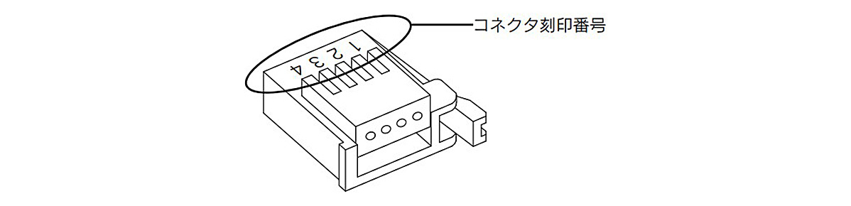 Location of number stamped on IZF10 connector
