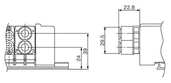 Elettrovalvola a 5 vie manifold serie SQ1000/SQ2000 parti opzionali disegno schematico 11